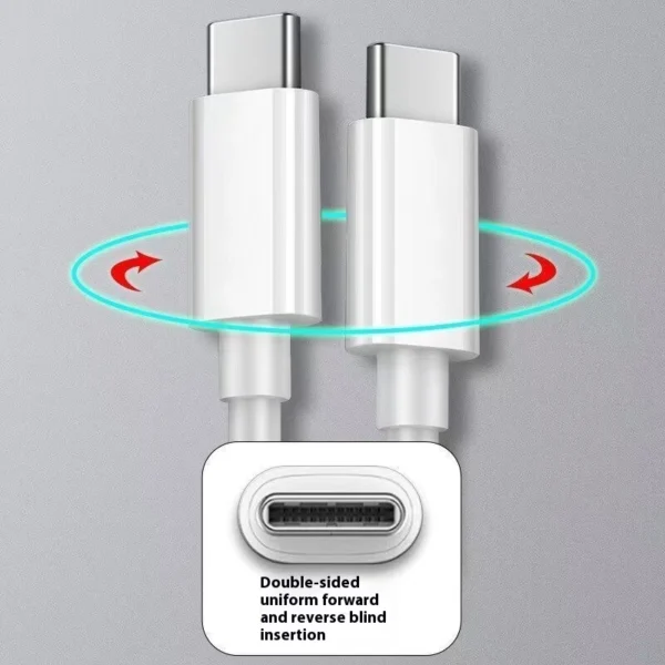 60W Dual Type-C Fast Charging Data Cable 2m