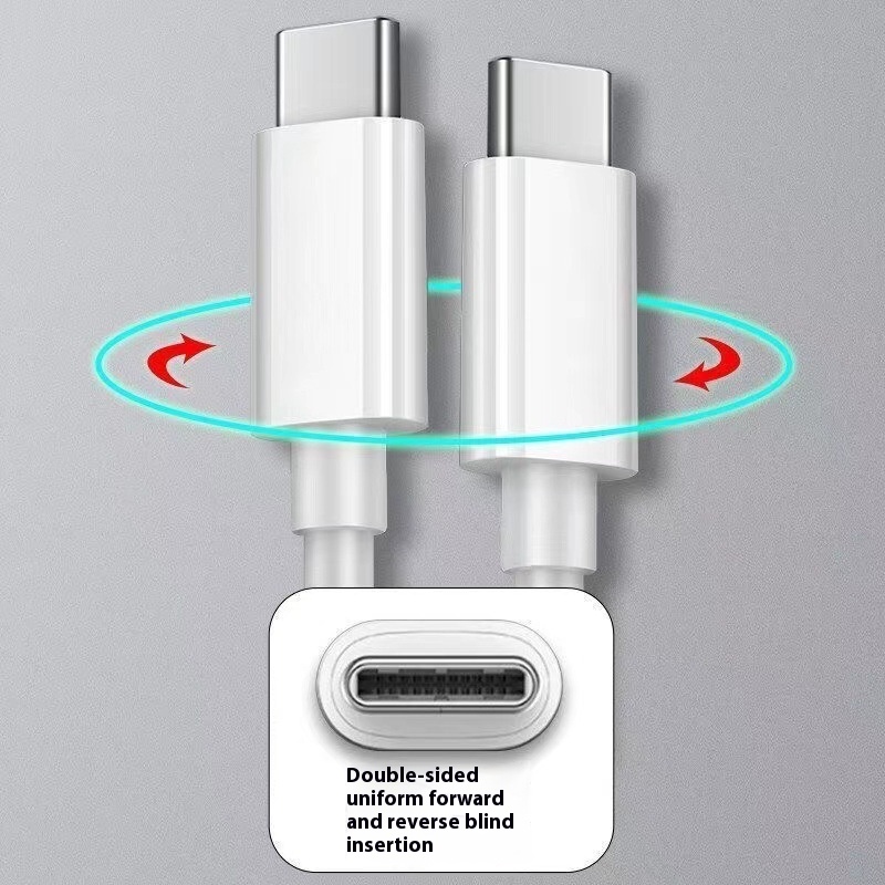 60W Dual Type-C Fast Charging Data Cable 2m