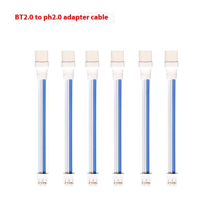 Adapter cable for 1s indoor UAV battery with BT2.0 and PH2.0 connectors