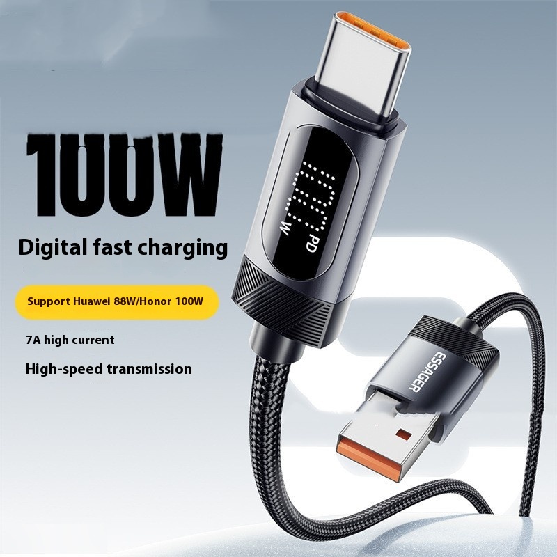 Fully Compatible Digital Display Type-C Data Cable 1-2m