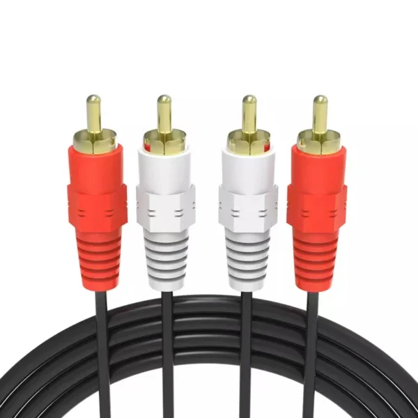 1.5M Black 2RCA to 2RCA Lotus Audio Cable