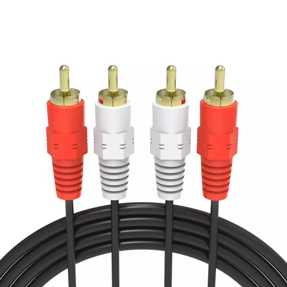 1.5M Black 2RCA to 2RCA Lotus Audio Cable
