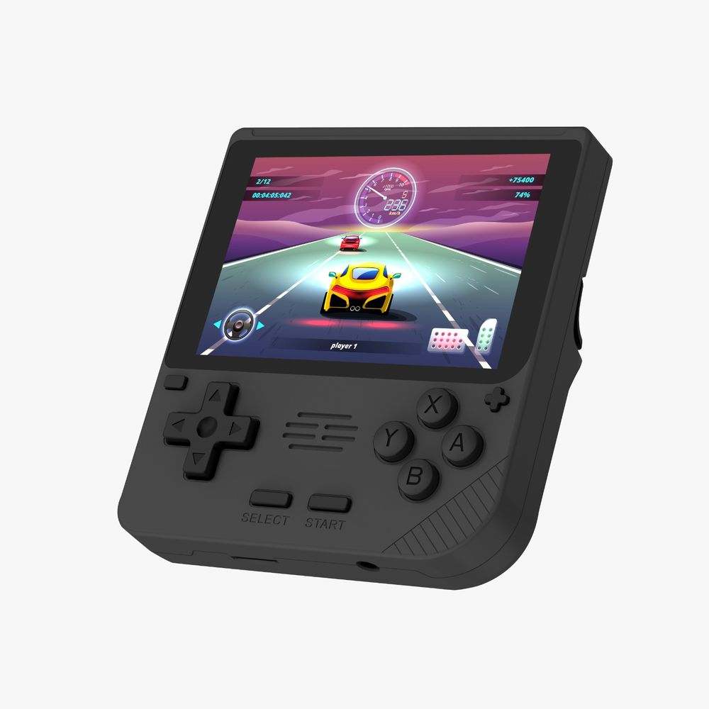 Porodo Retro Arcade Gaming Console Black 3.5 inch IPS