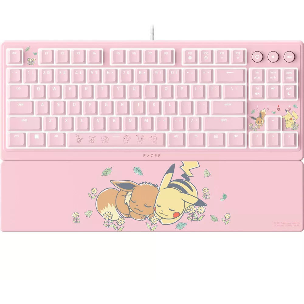 Razer Ornata V3 Tenkeyless RGB Keyboard Pikachu Eevee