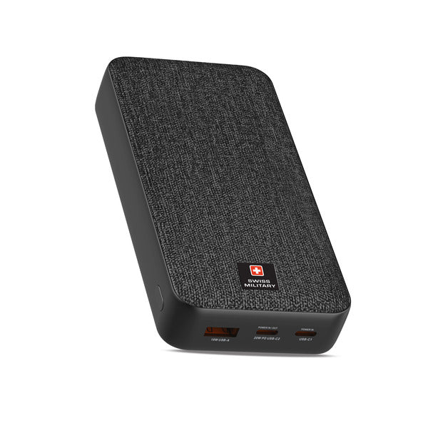 Swiss Military 20000mAh Power Bank with 20W Fast Charging