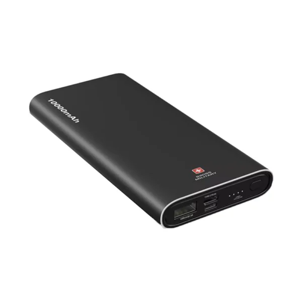 Swiss Military 10000mAh Black Power Bank