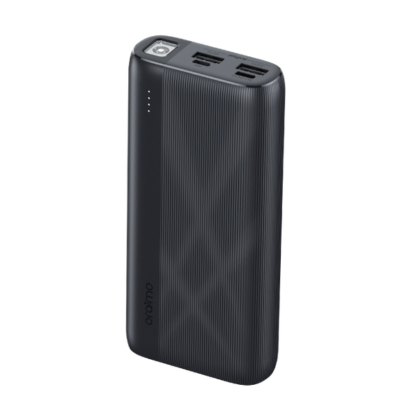 Oraimo Traveler 22.5 LED Torch Power Bank 20,000mAh Black