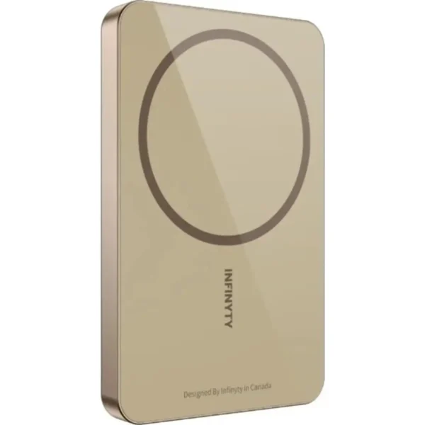 Infinyty Magnetic Wireless Power Bank 10000mAh Desert Titanium