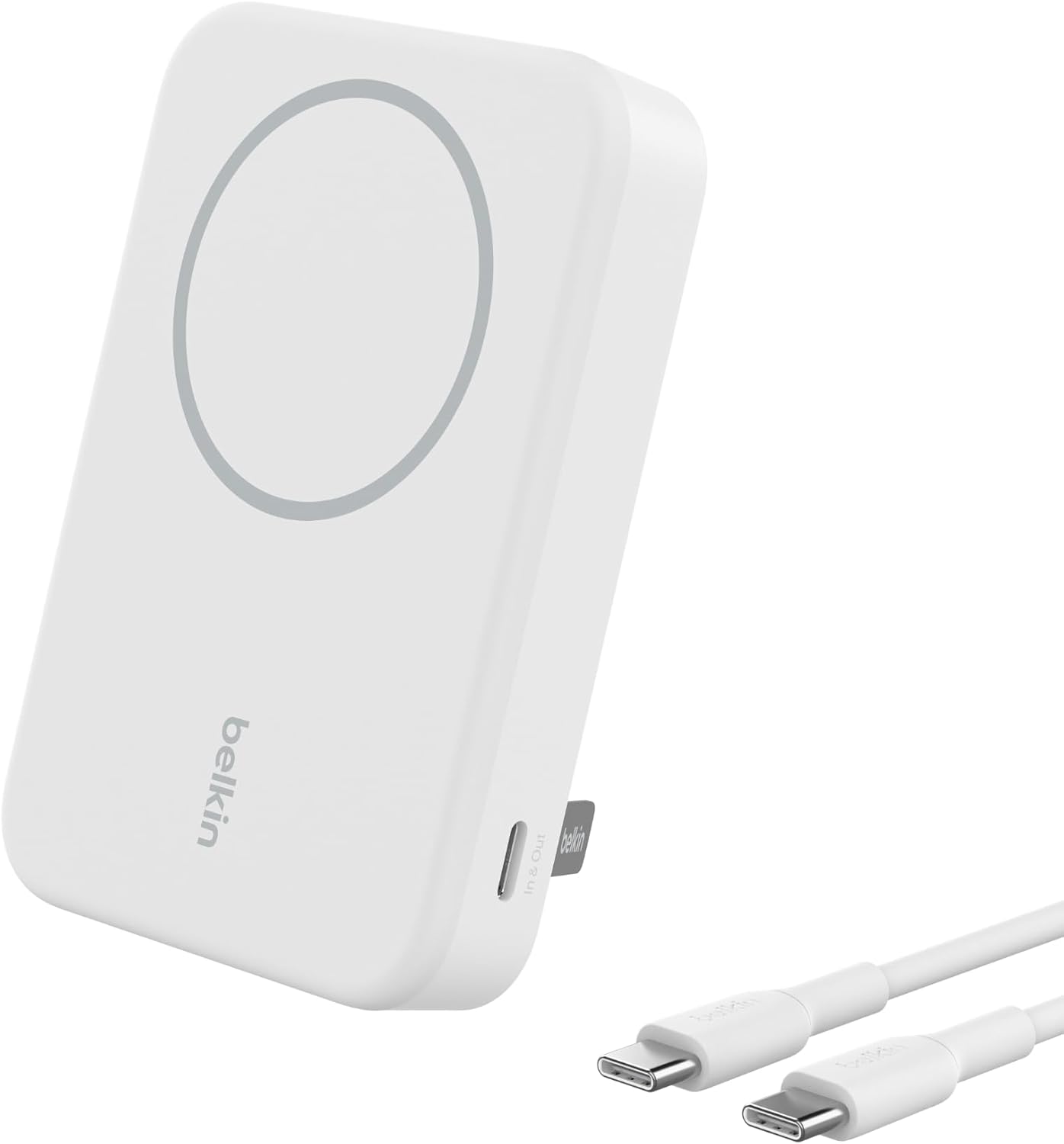 Belkin Magnetic Wireless Power Bank 10000mAh 15W Stand White
