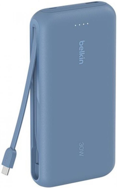 Belkin 20000mAh Power Bank PD 30W with Built-in USB-C Cable Blue