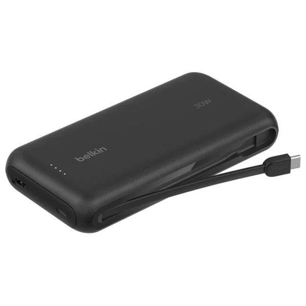 Belkin 20000mAh Power Bank PD 30W with USB-C Cable Black
