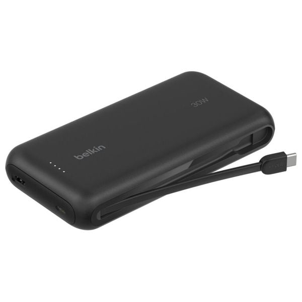 Belkin 20000mAh Power Bank PD 30W with USB-C Cable Black