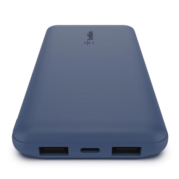 Belkin 10000mAh 3-Port Portable Power Bank 15W Blue