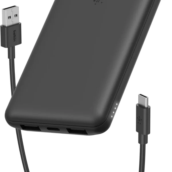 Belkin 10000mAh 3-Port Portable Power Bank 15W Black