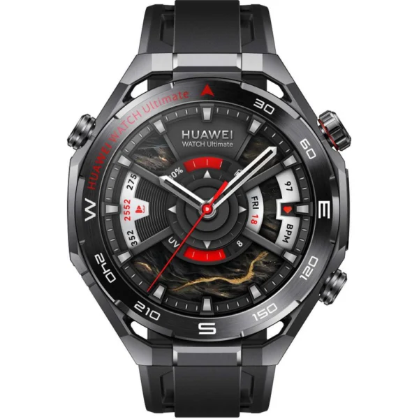 Huawei Watch Ultimate 2 with Black Fluoroelastomer Strap