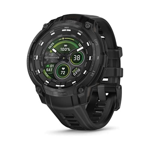 Garmin Instinct Crossover AMOLED Tactical Smartwatch Black