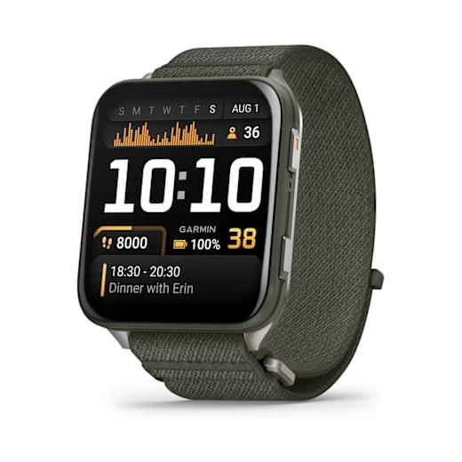 Garmin Venu X1 Fitness Smartwatch GPS Moss Titanium