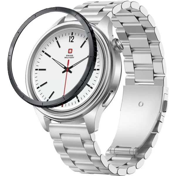 Swiss Military Dom 8 Smartwatch with Steel Strap and Ring