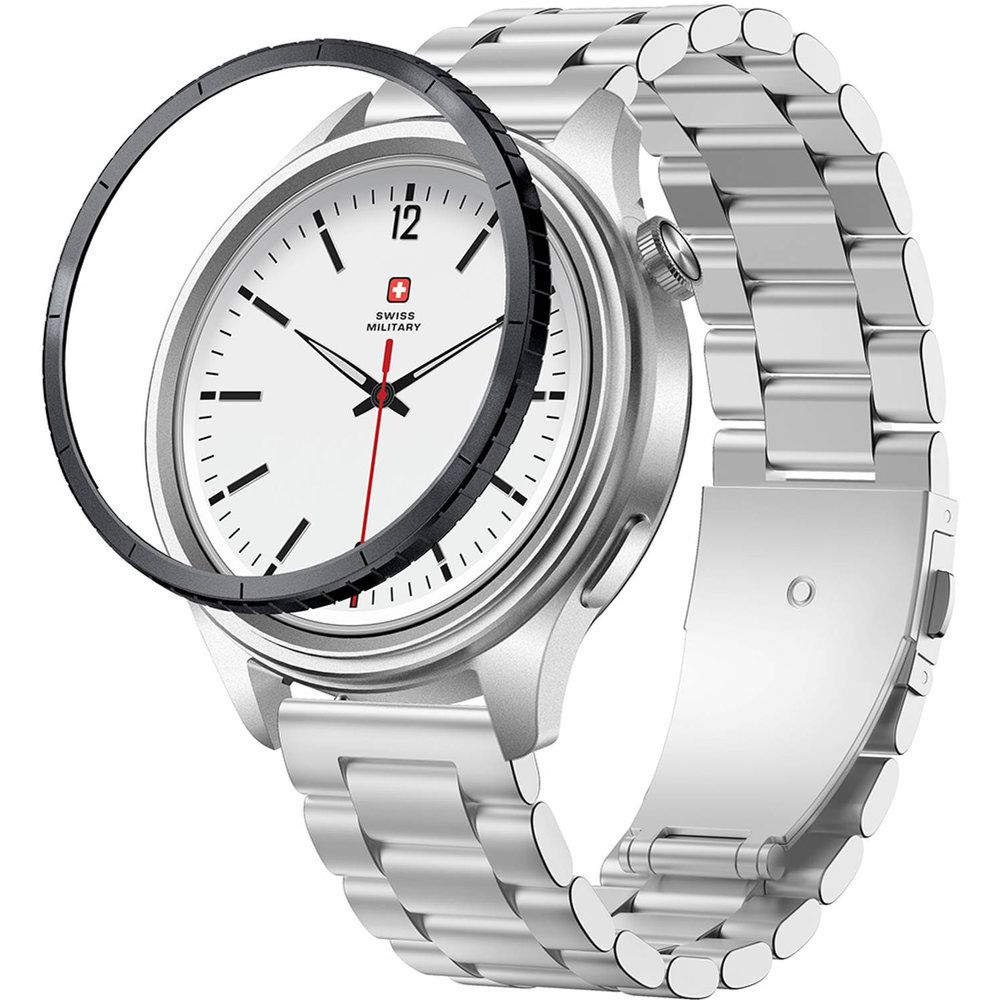 Swiss Military Dom 8 Smartwatch with Steel Strap and Ring