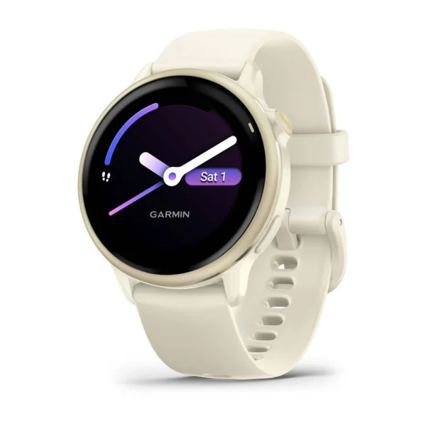 Garmin Vivoactive 6 Smartwatch with Lunar Gold Bone Band
