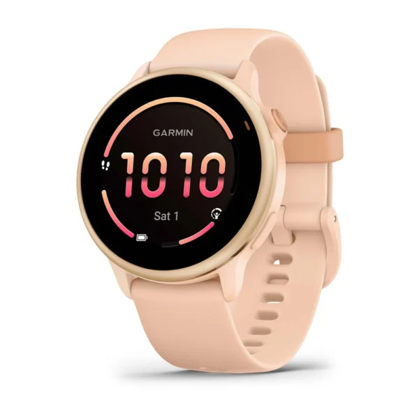 Garmin Vivoactive 6 Smartwatch Metallic Pink Dawn Band