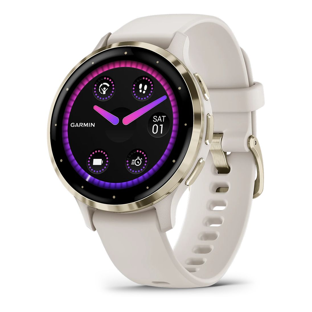 Garmin Venu 3S Fitness Smartwatch with Soft Gold Bezel