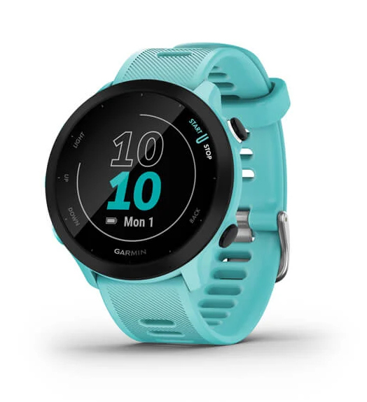 Garmin Forerunner 55 GPS Smartwatch Aqua Lightweight