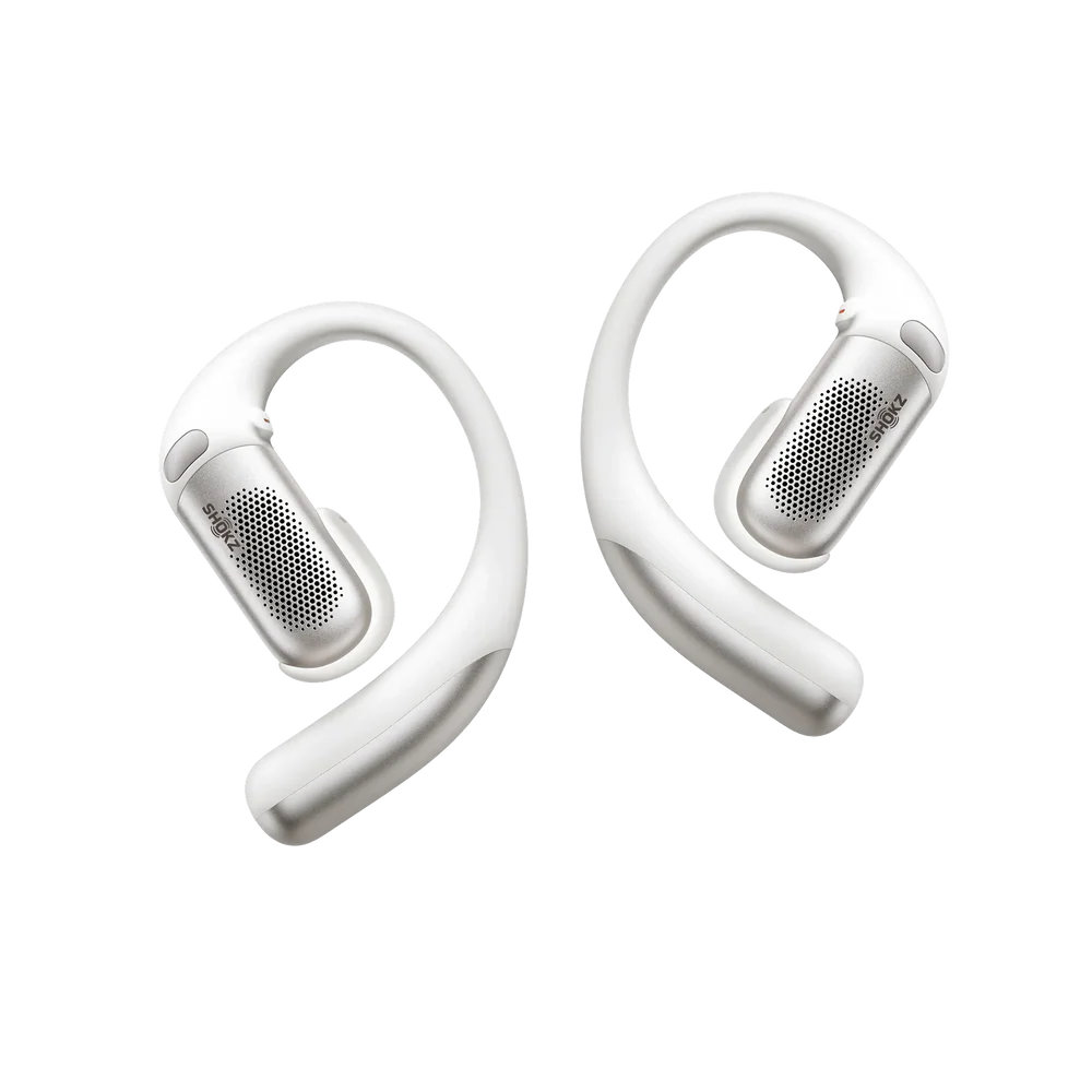 Shokz OpenFit Pro White Open-Ear Noise Reduction Headphones