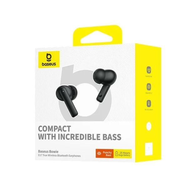 Baseus Bowie E17 True Wireless Bluetooth Earphones Black