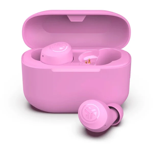 JLab Go Pop+ Wireless Earbuds in Pink with Touch Controls