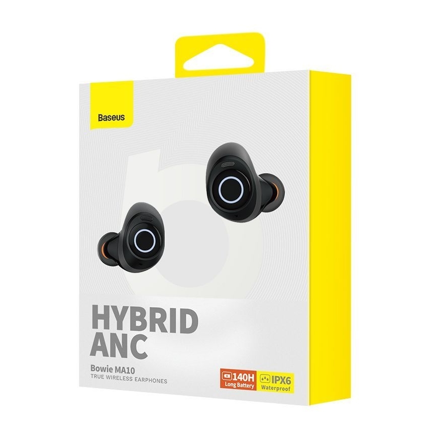 Baseus Bowie MA10 True Wireless Earphones Cluster Black