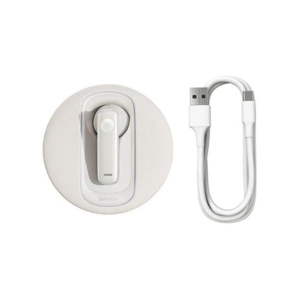 Baseus C-Mic CM10 Smart Wireless Earphone in Moon White