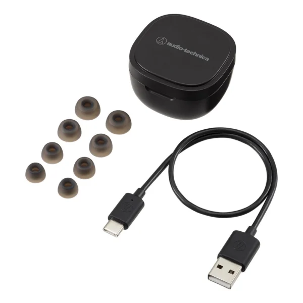 Audio-Technica ATH-SQ1TW Black True Wireless Earbuds