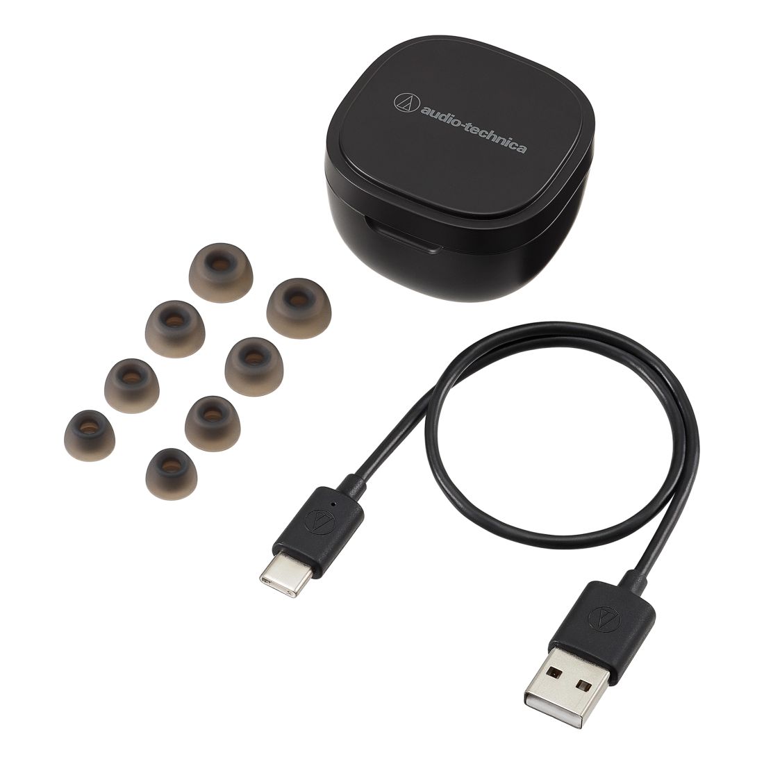 Audio-Technica ATH-SQ1TW Black True Wireless Earbuds