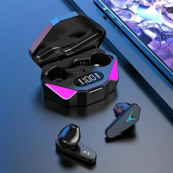 X15 TWS Bluetooth 5.3 Gaming Earbuds with Mic