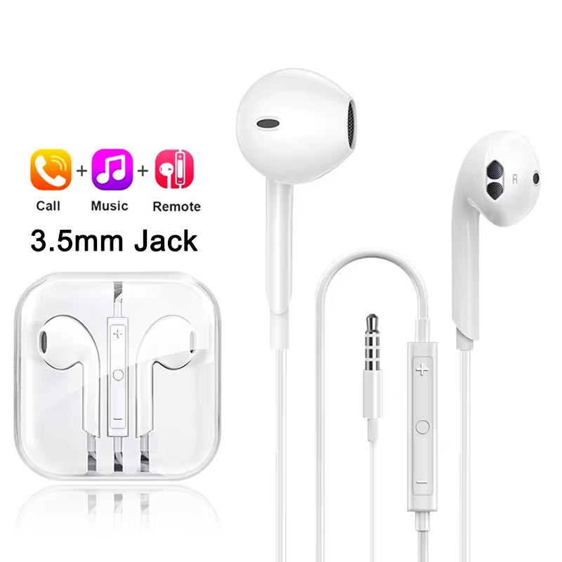 Original Wired In-Ear Earphones for Apple Devices with Multiple Jacks