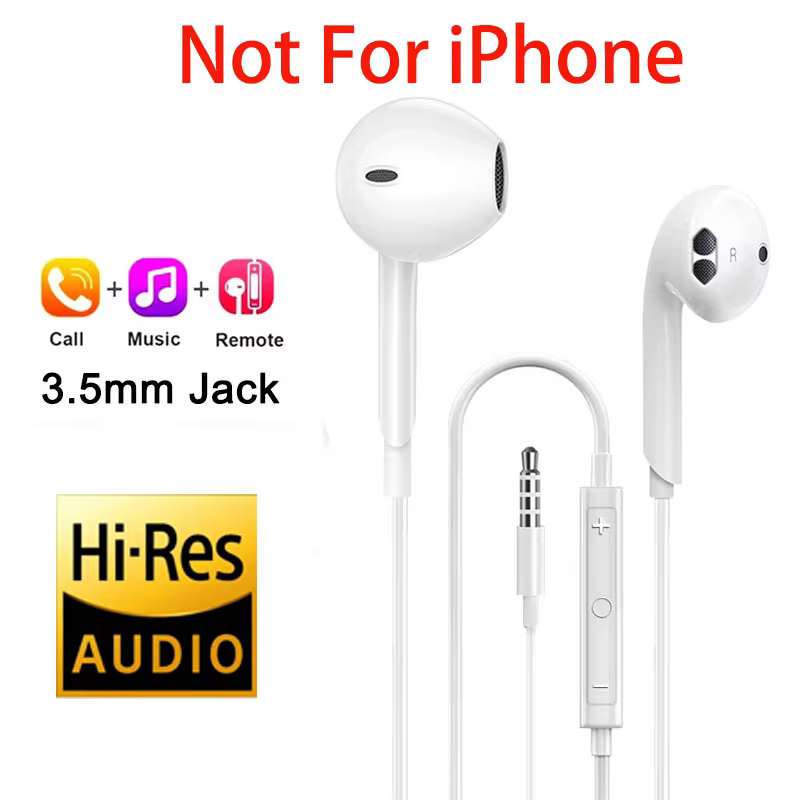 Wired In-Ear Headphones for Apple iPhone USB-C & Lightning