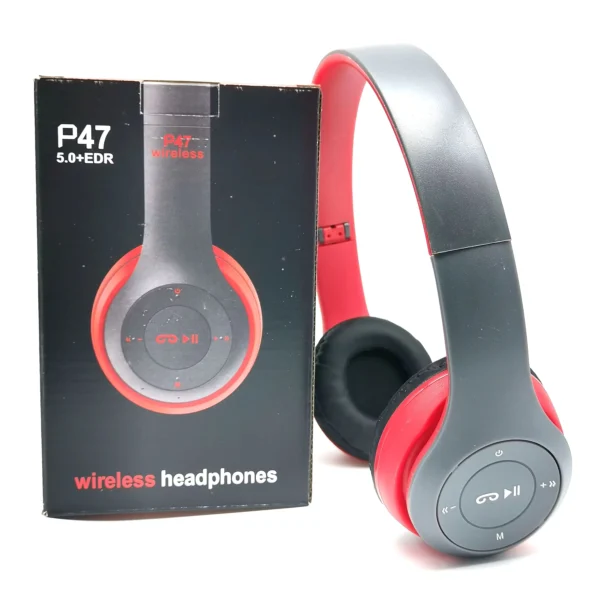 P47 Bluetooth 5.0 Wireless Foldable Over-Ear Headphones