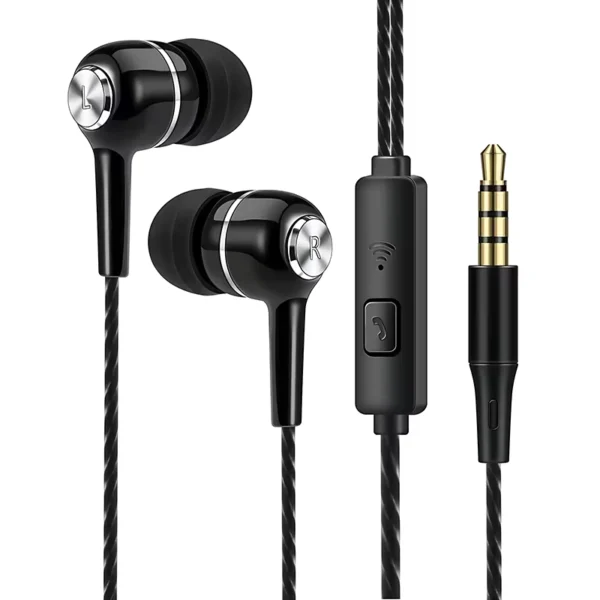 BLUEKAKA Wired In-Ear Headphones with Microphone