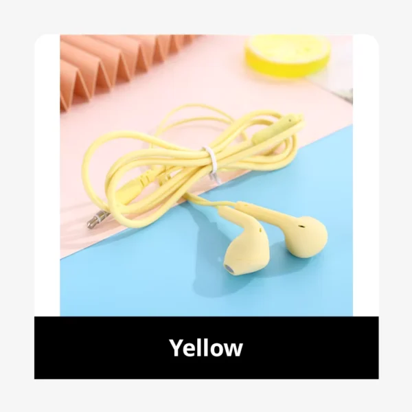 Macaron Universal 3.5mm Stereo Earphones with Mic