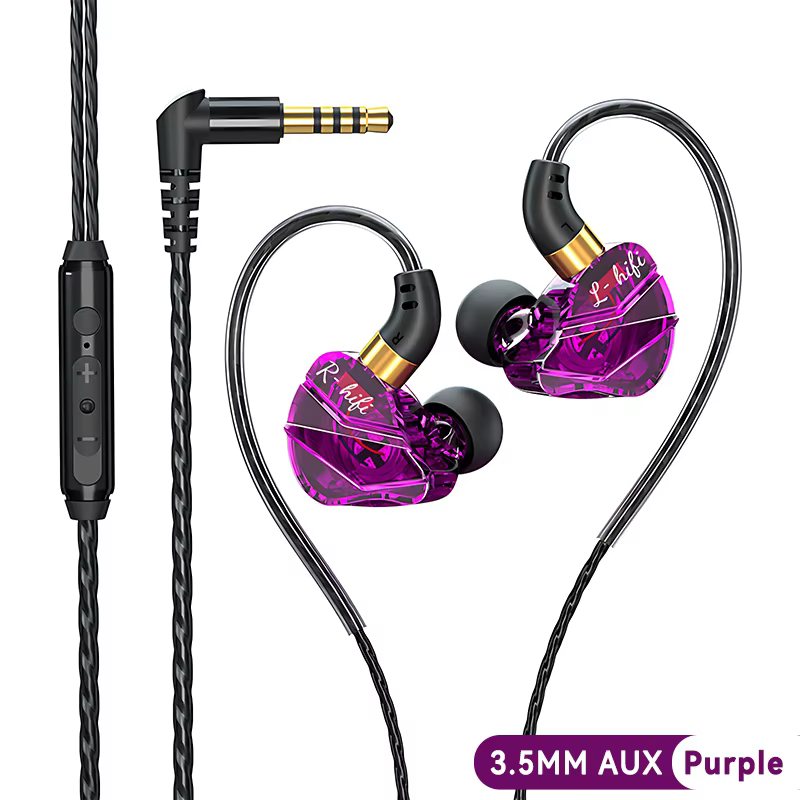 VAORLO S16 Wired In-Ear Headphones with Mic and Noise Cancelling