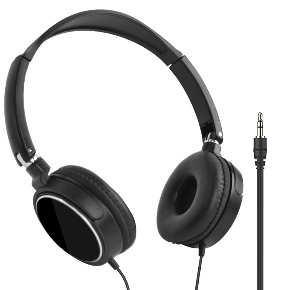 Wired Foldable Headphones with 3.5mm & Type-C Plug