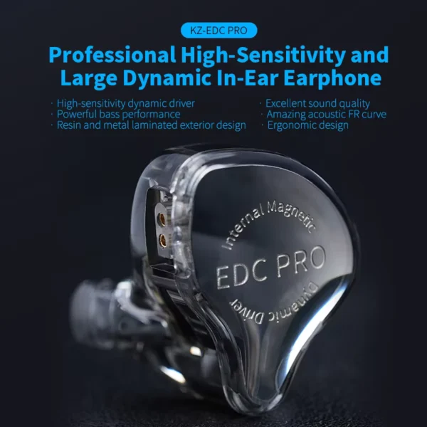 KZ EDC PRO Wired Metal In-Ear HiFi Headphones