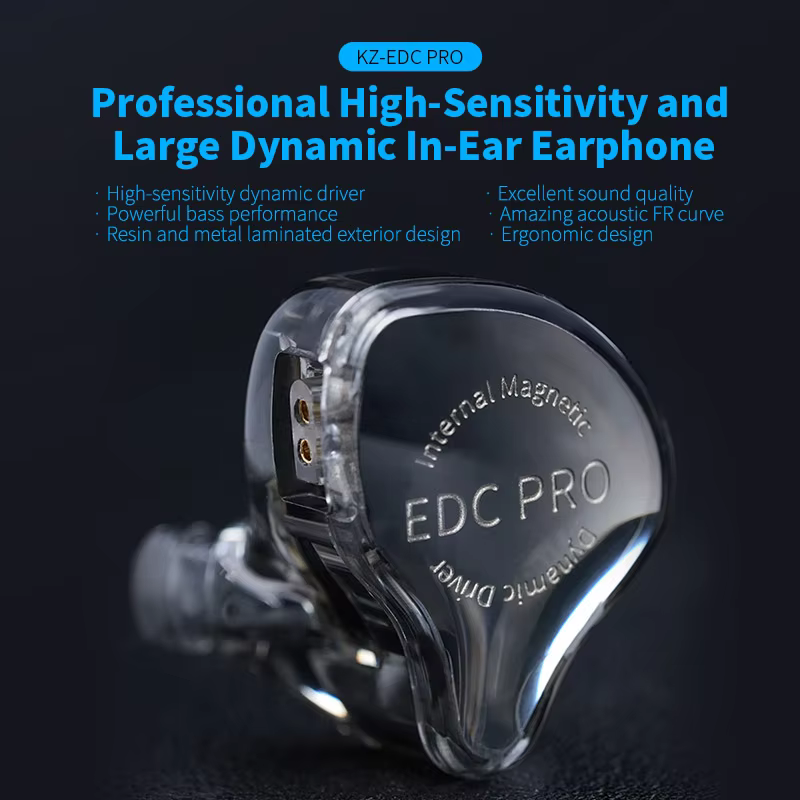 KZ EDC PRO Wired Metal In-Ear HiFi Headphones