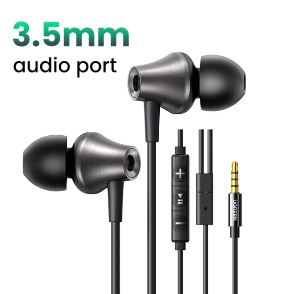 UGREEN Wired In-Ear Earbuds with Microphone USB-C & 3.5mm