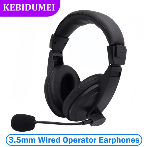kebidumei 3.5mm Wired Headphones with Mic and Noise Reduction