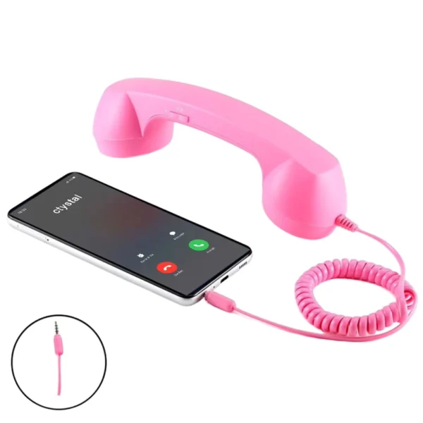 Retro Phone Handset Universal Type-C & 3.5mm Wired Headset