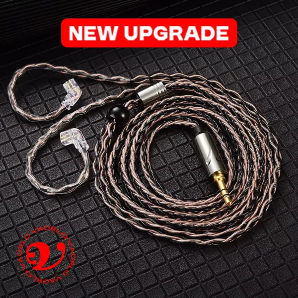 QKZ T1 Silver-Plated Upgrade Earphone Cable 3.5mm