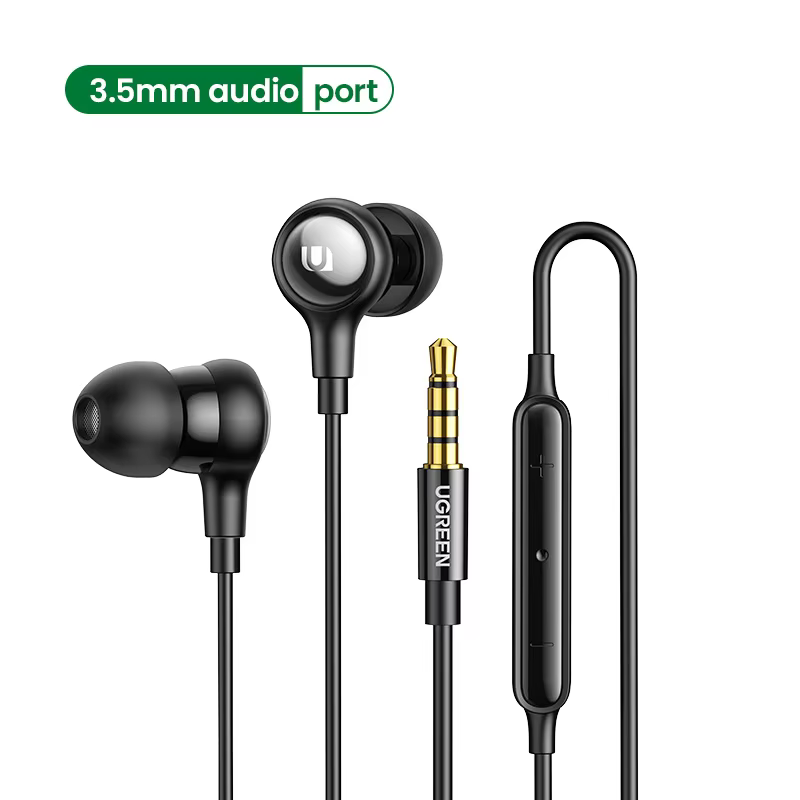UGREEN Wired In-Ear Earphones with Mic for 3.5mm Type C Lightning