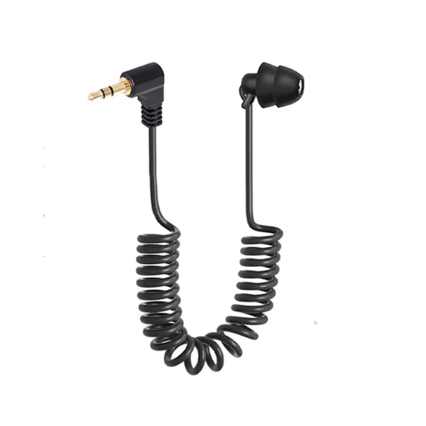 Single Side 3.5mm Wired Spring Earphone with Heavy Bass